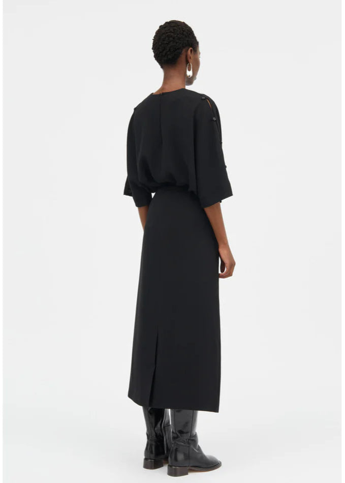 NOMA CREPE GEORGETTE: BLACK