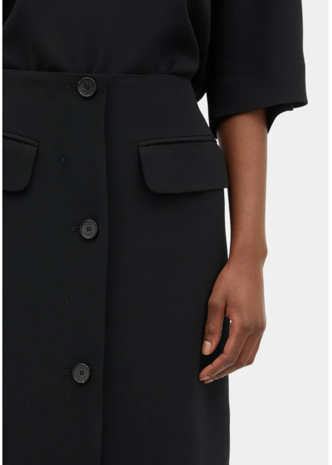 NOMA CREPE GEORGETTE: BLACK