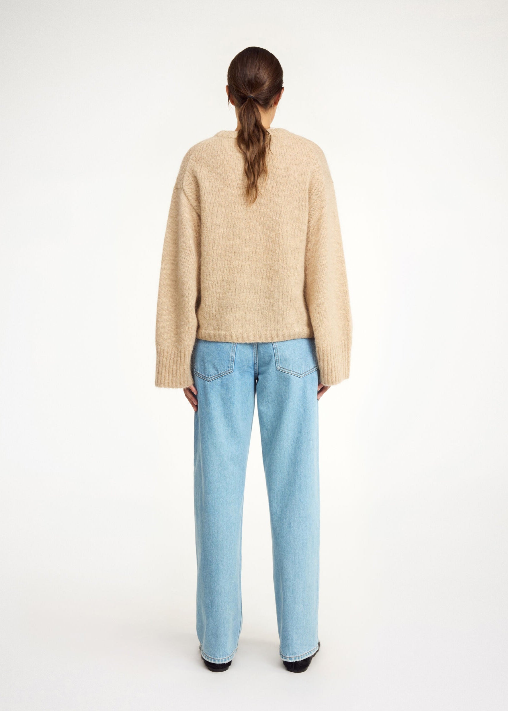 Cierra Sweater: Twill Beige