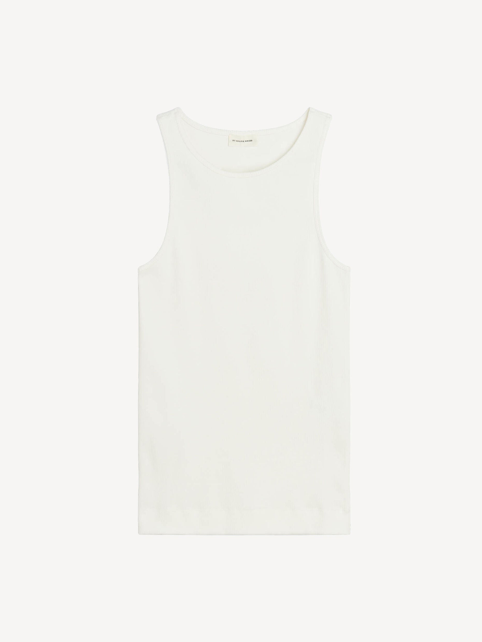 Amani organic cotton tank top: Soft White