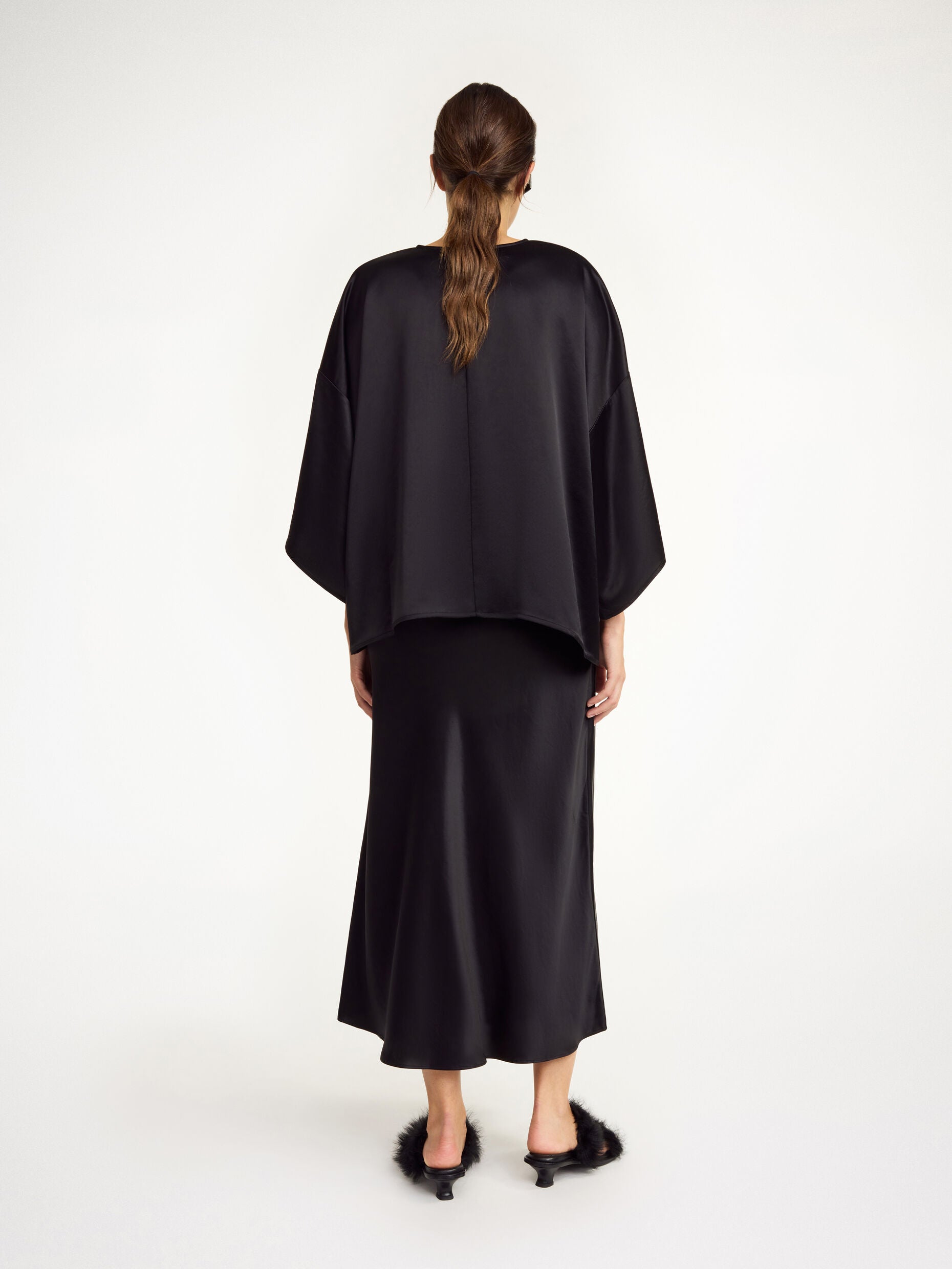 Boshan Midi Skirt: Black