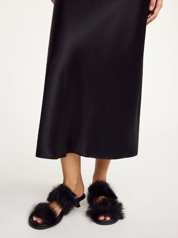 Boshan Midi Skirt: Black