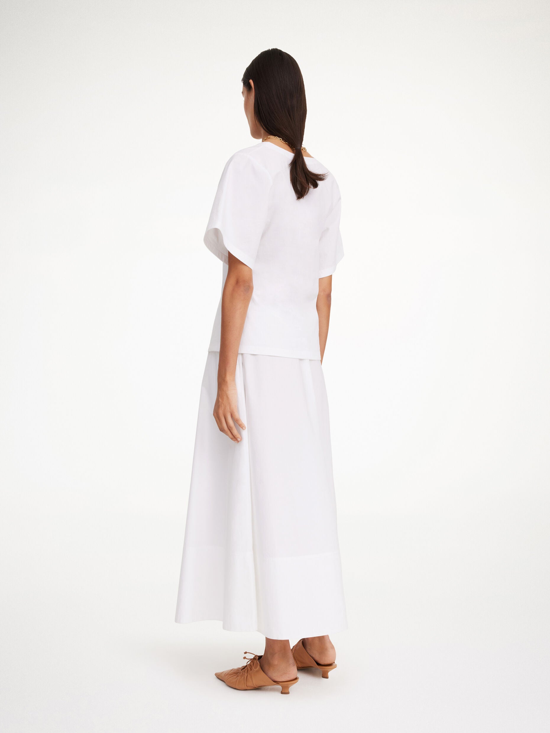 Pheobes organic cotton skirt: White