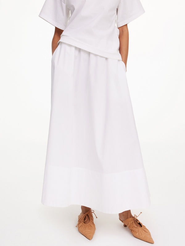 Pheobes organic cotton skirt: White