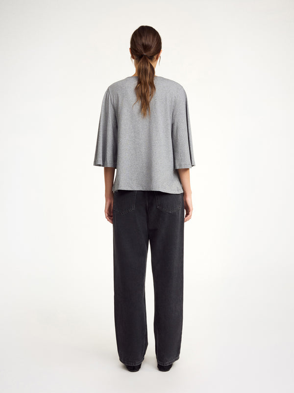 Bryar organic cotton T-shirt: grey melange