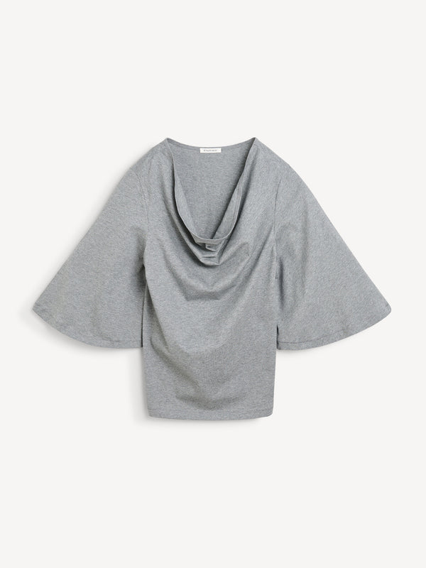 Bryar organic cotton T-shirt: grey melange