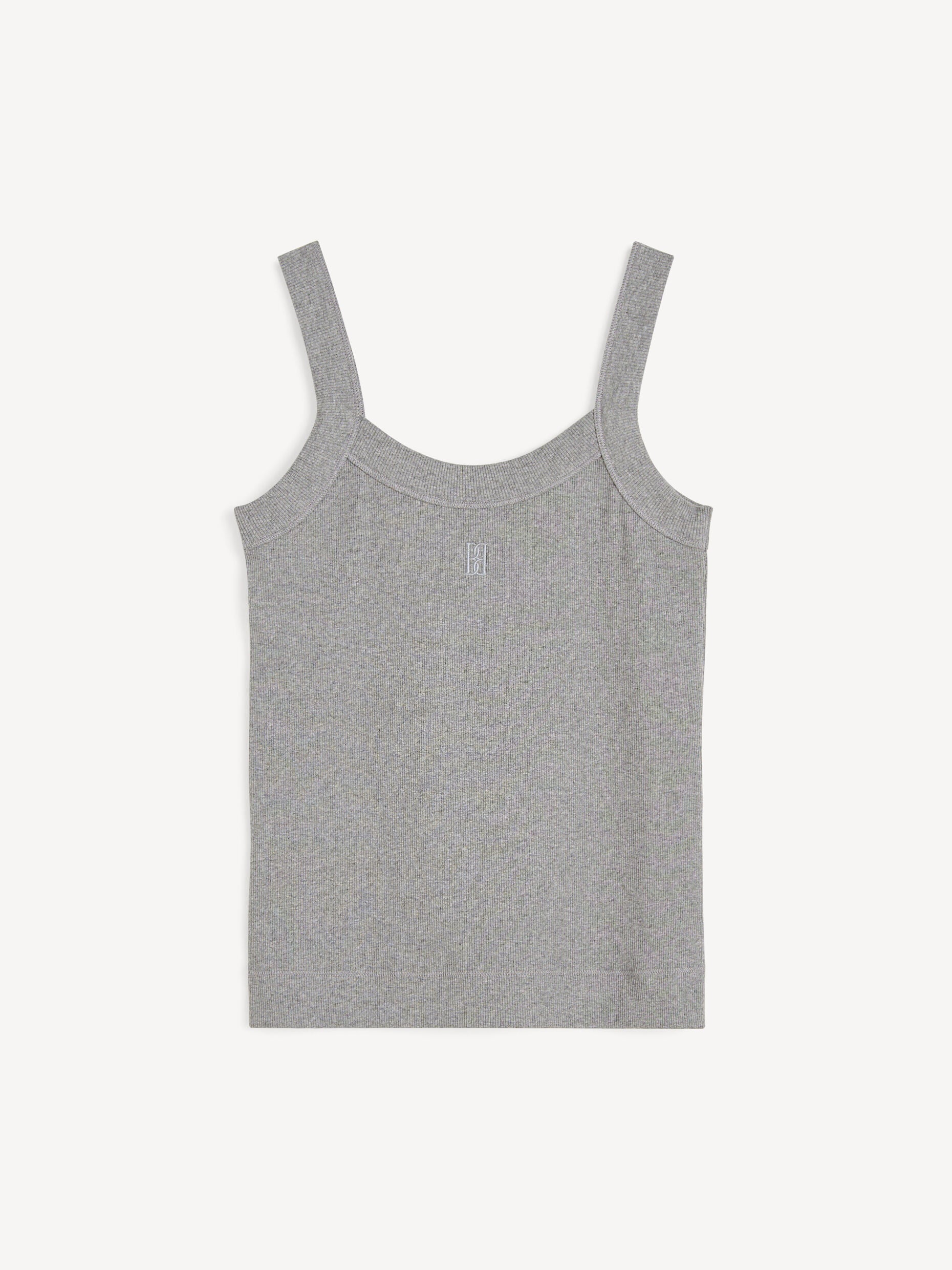 FRILLIO TOP: GREY MELANGE