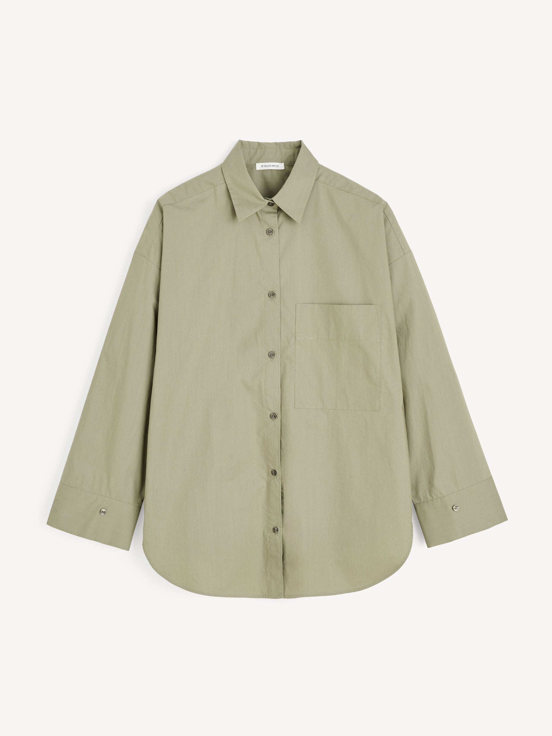 Derris organic cotton shirt: Deep Lichen Green