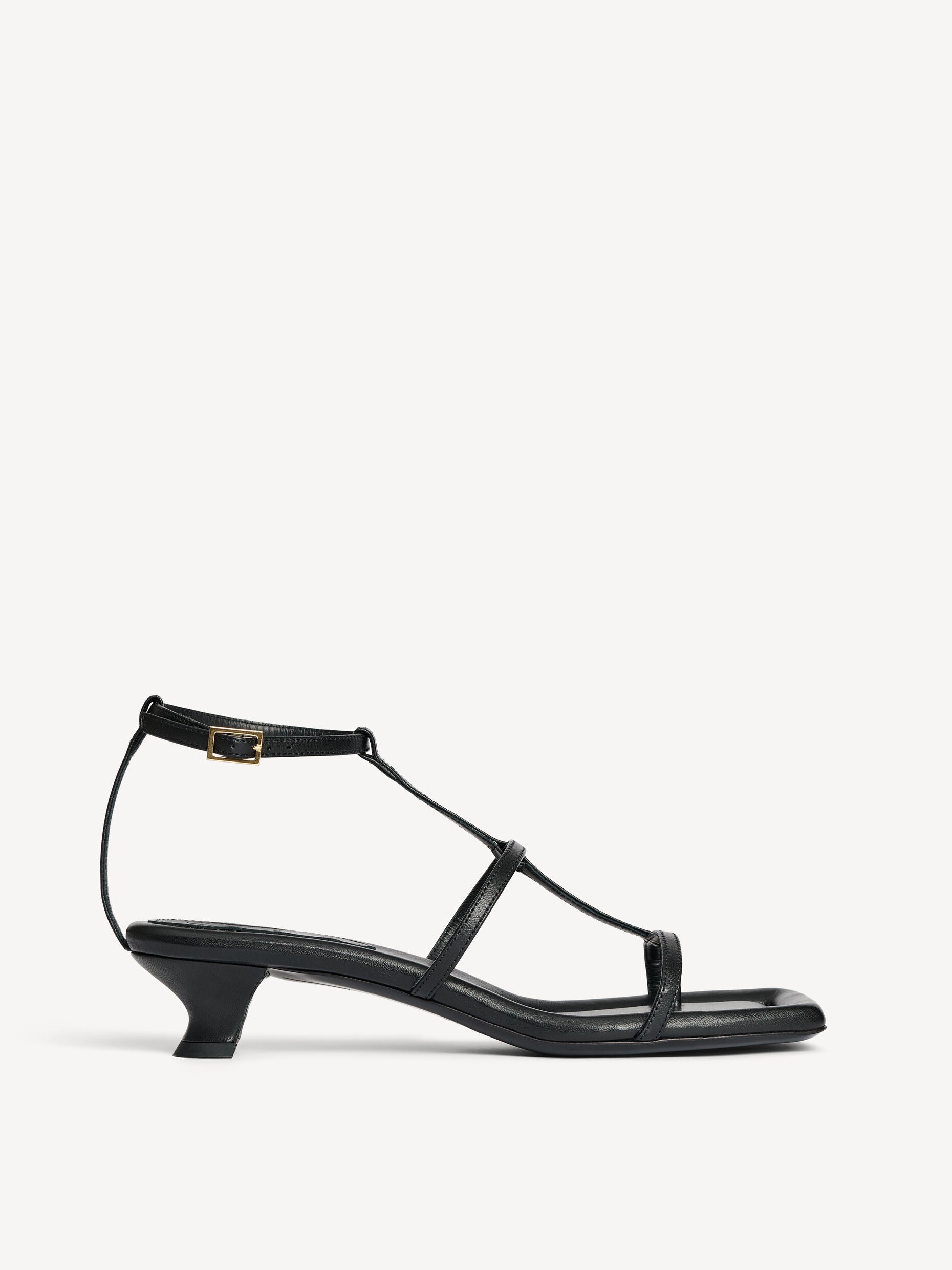 TEVA LEATHER SANDALS: BLACK