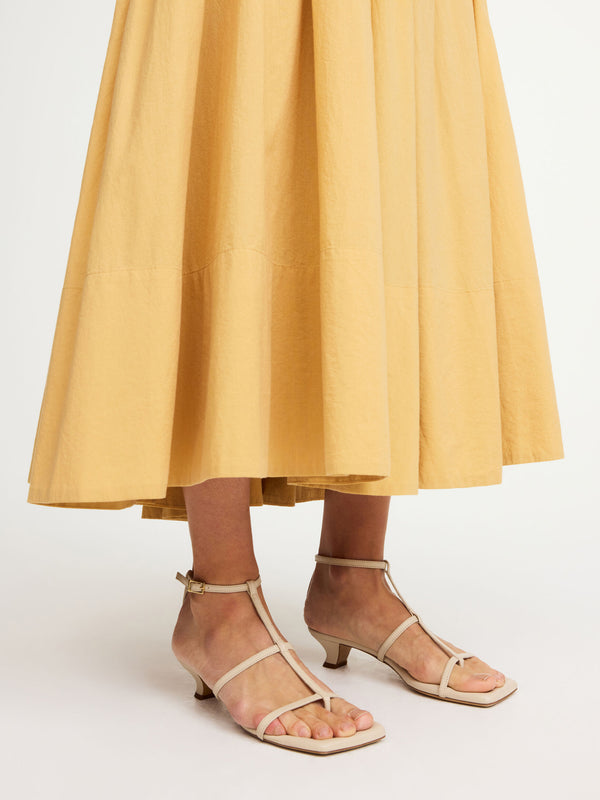 TEVA LEATHER SANDALS: SAND