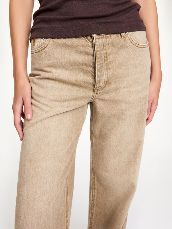 Vinola organic cotton jeans: toasted coconut