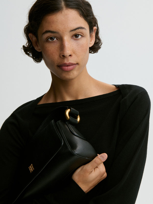 Lellie leather bag: black