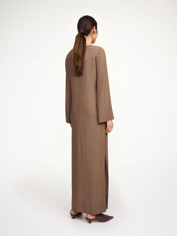 Kallas maxi dress: Chocolate Chip