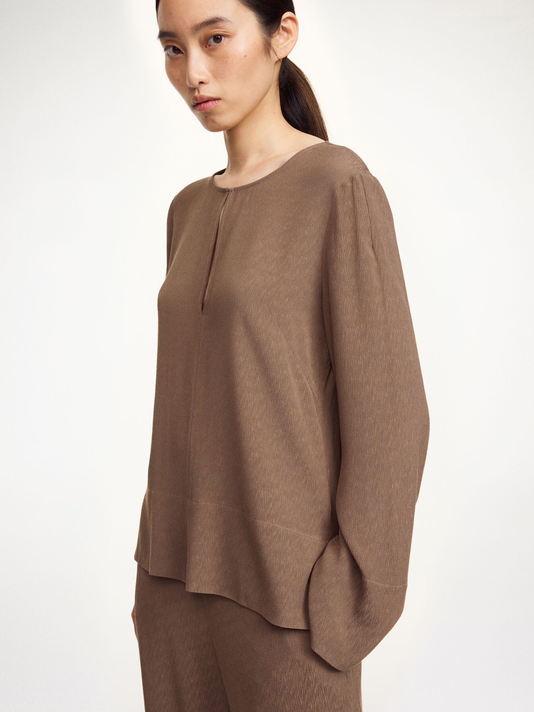 Malukka blouse: Chocolate Chip