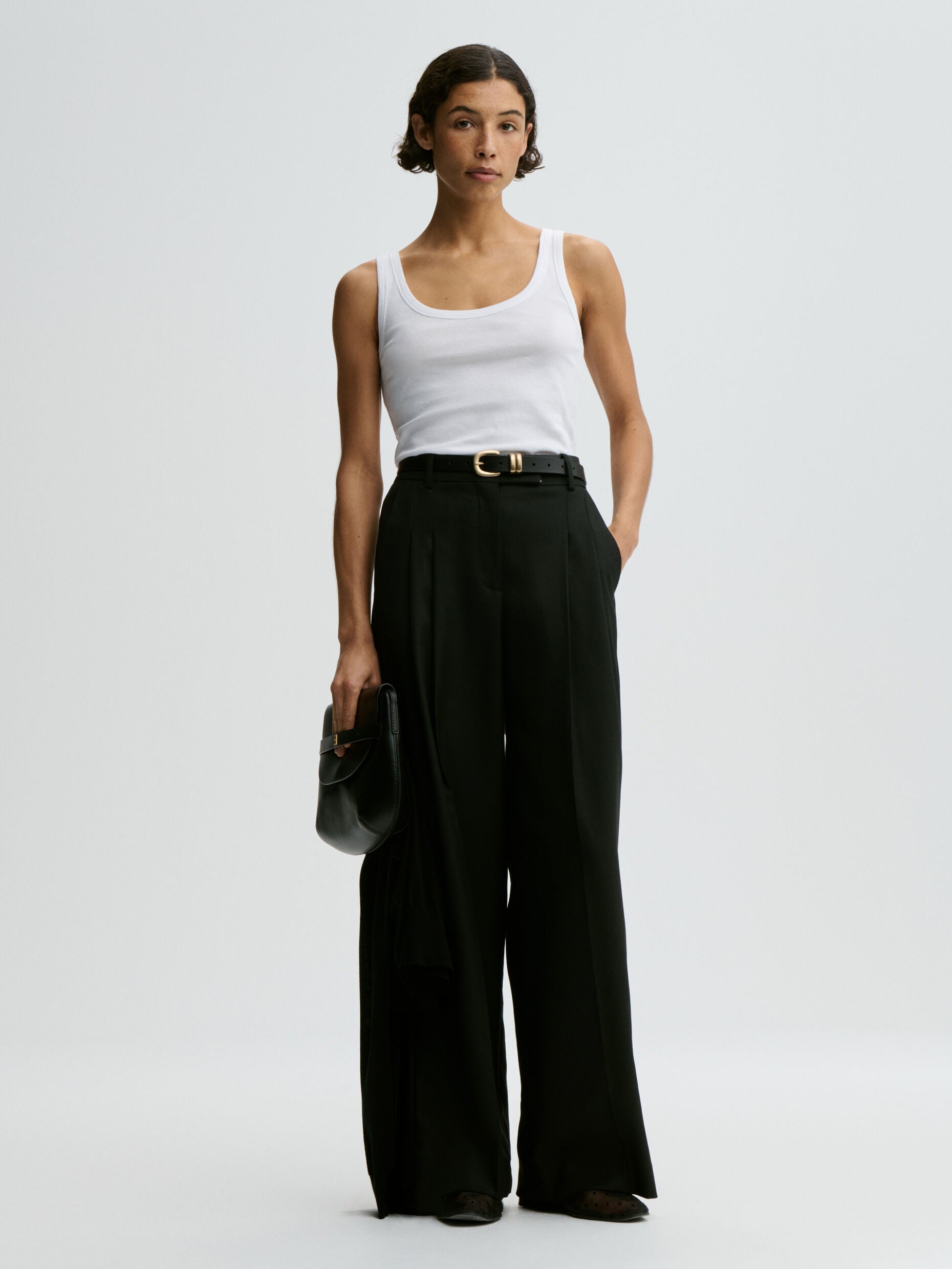 Dali organic cotton tank top: White