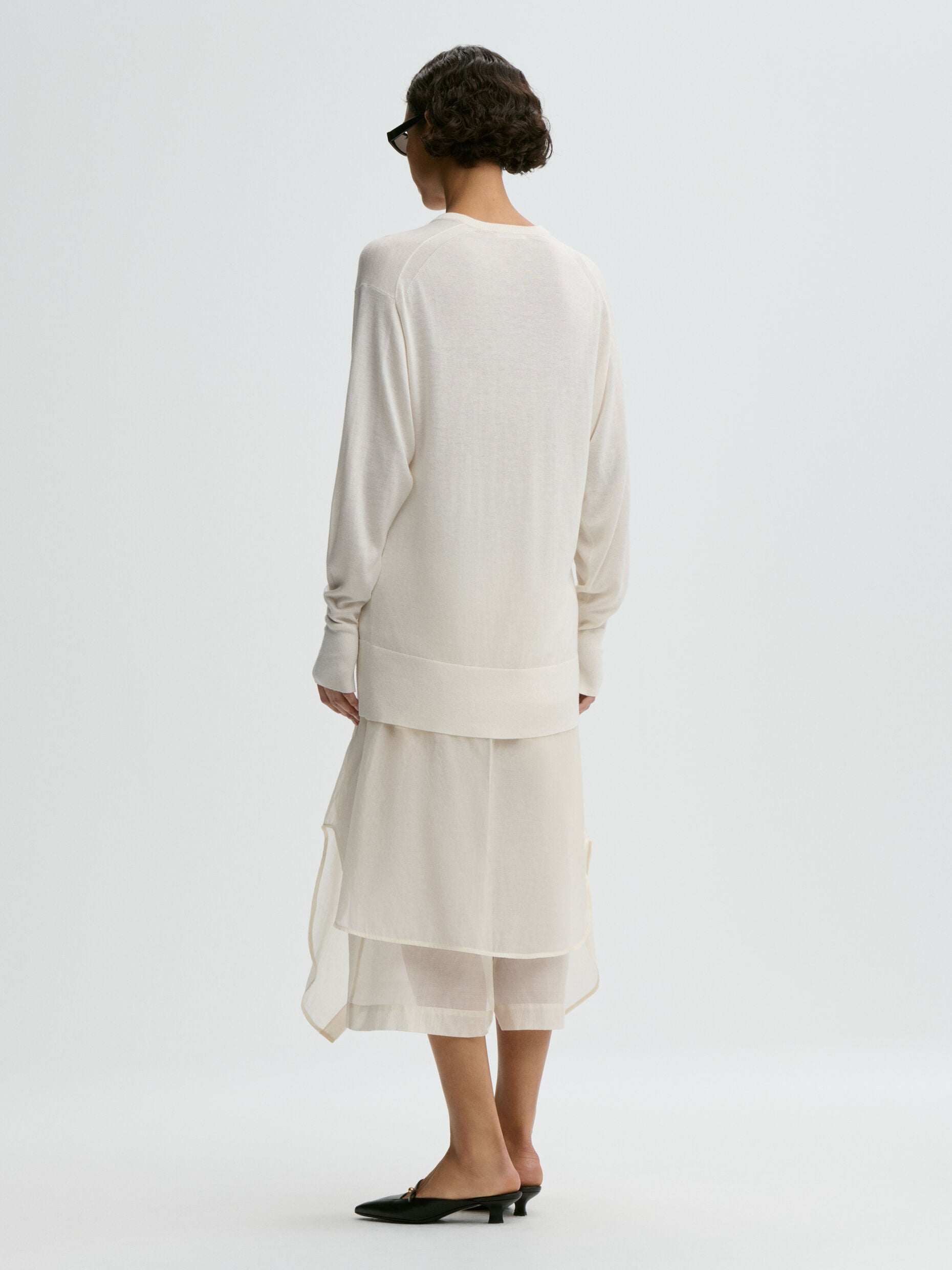 Derya sweater: Soft White