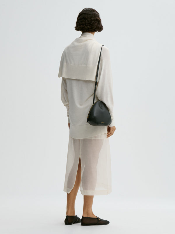 Esta silk organza skirt: Soft White