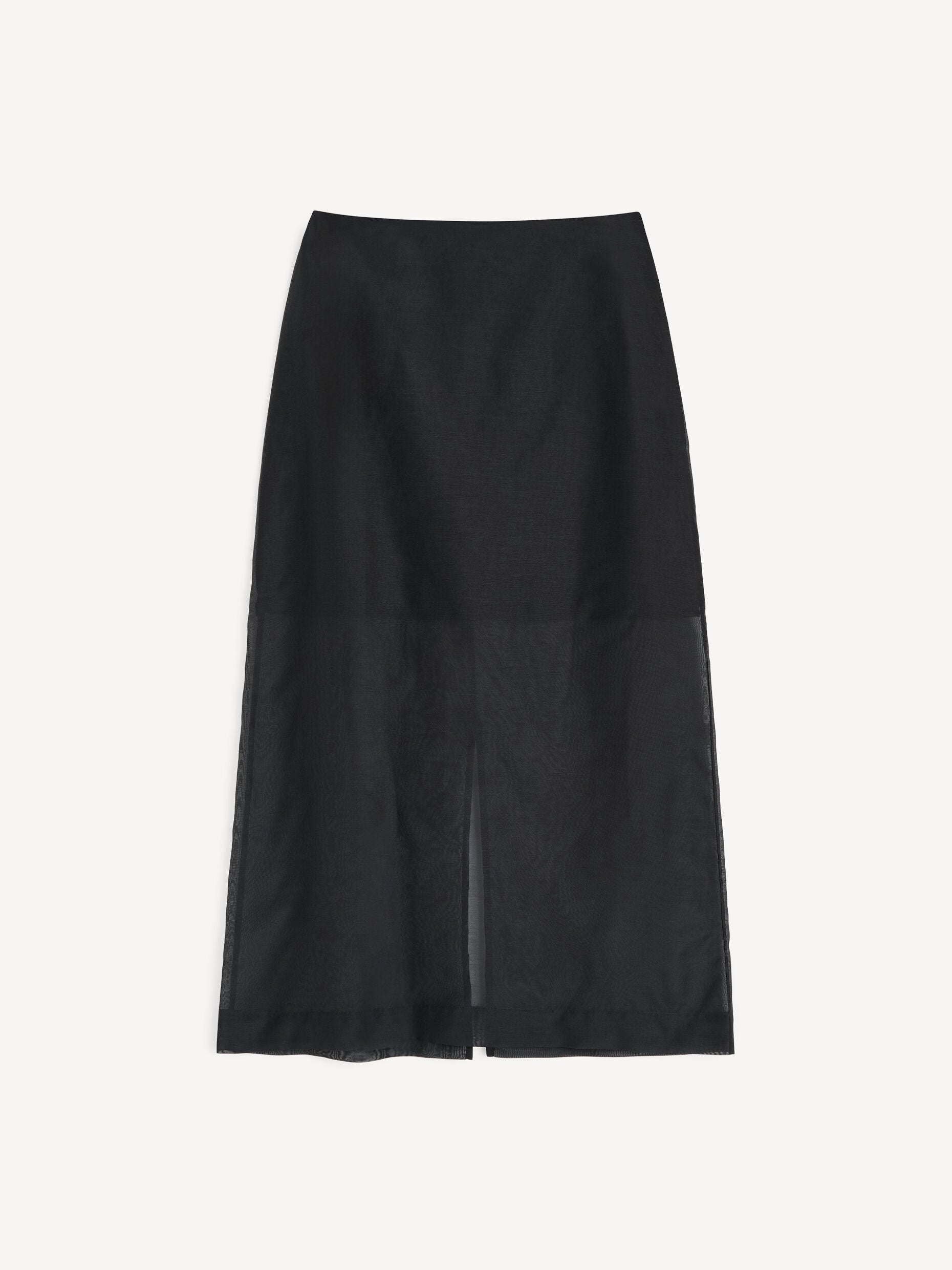 Esta silk organza skirt: Black