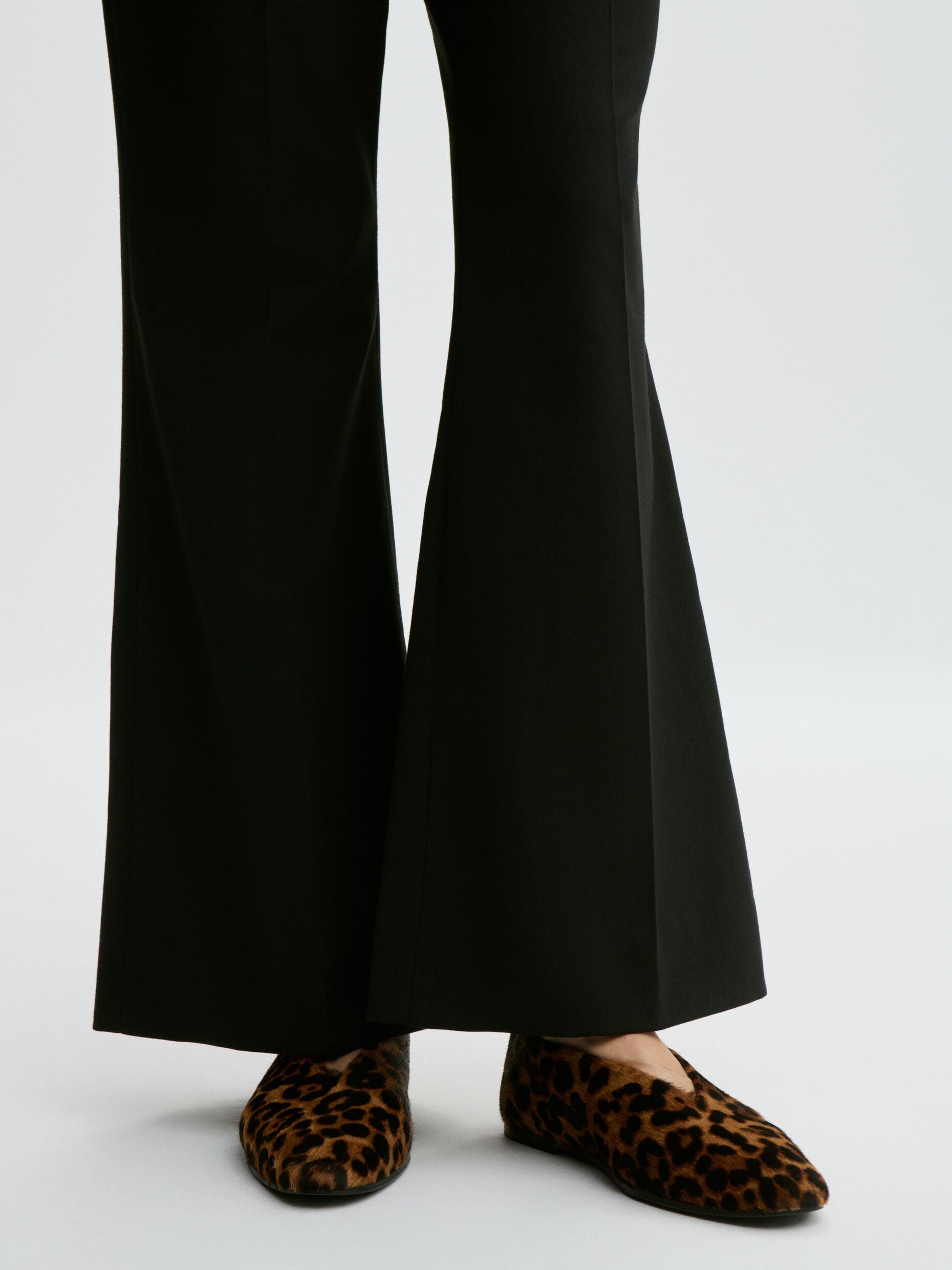 Merina Leo Leather Flats: Leopard