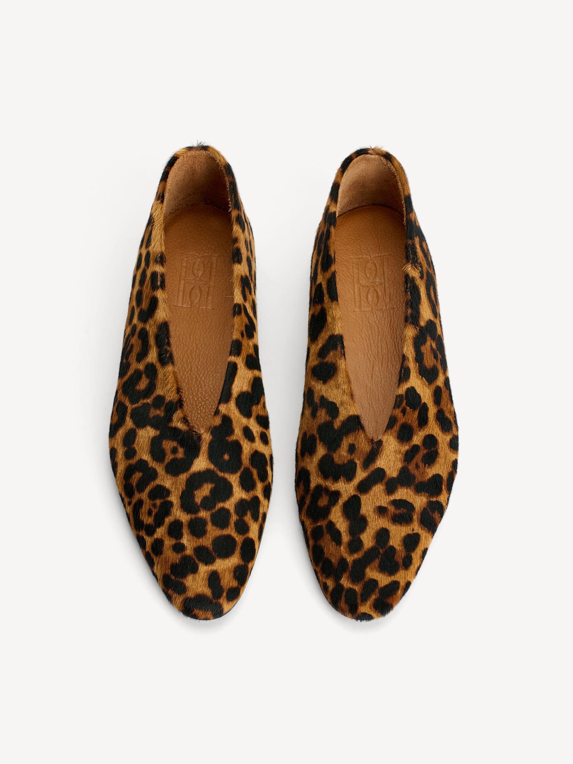 Merina Leo Leather Flats: Leopard