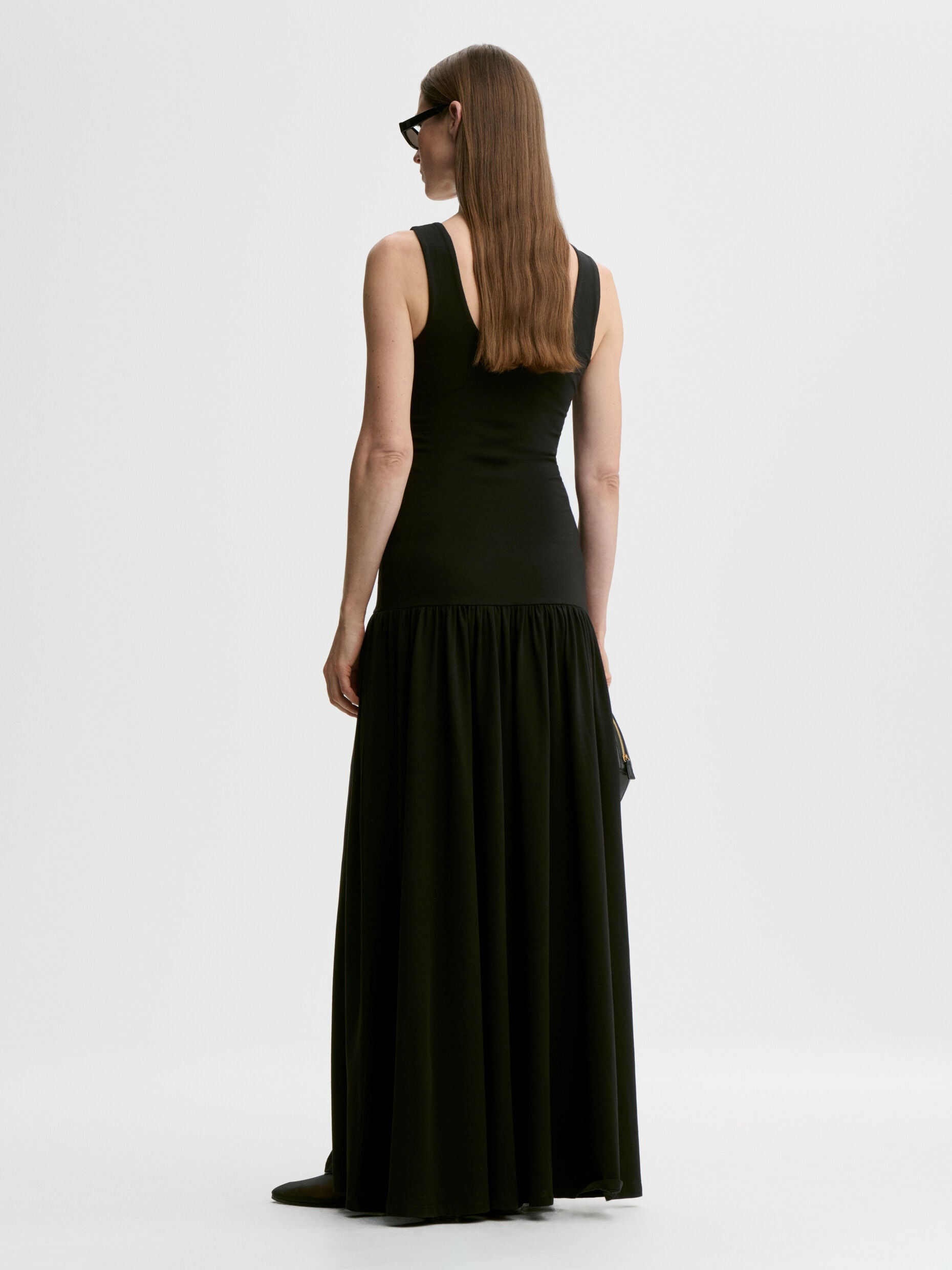 Marcielle maxi dress: black