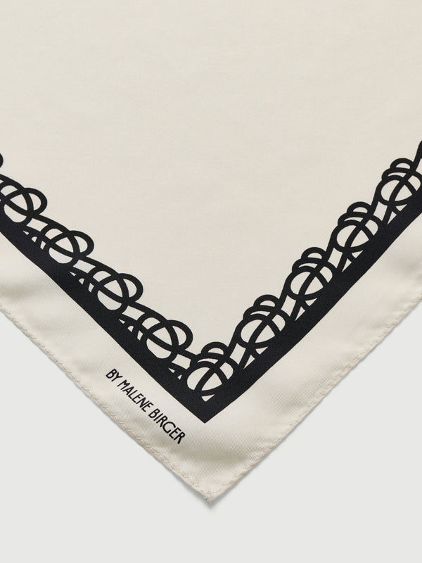 Olla silk scarf: soft white
