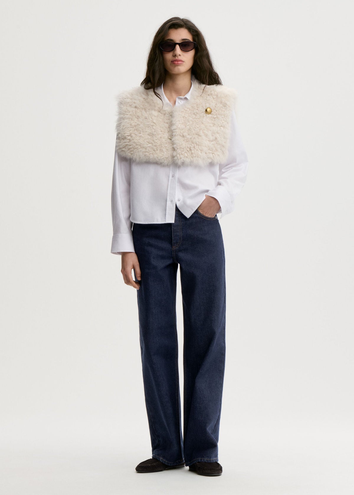 Vinola Organic Cotton Jeans: Dark Blue Rinsed