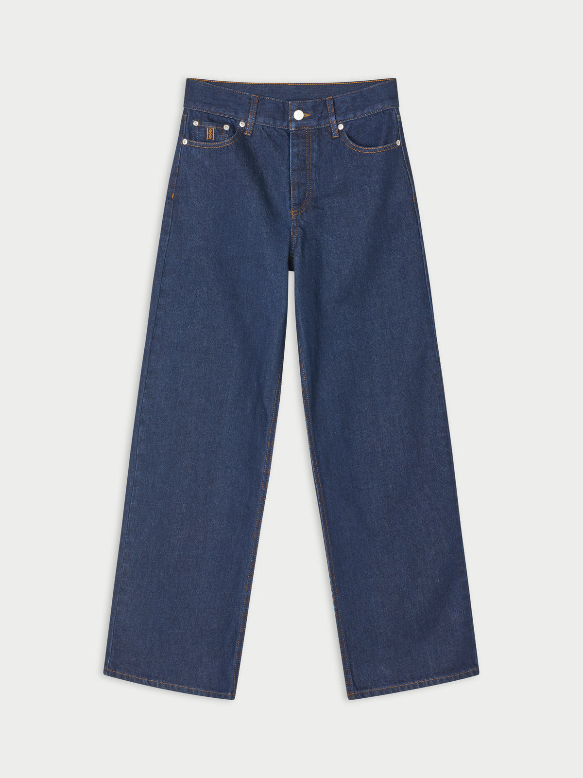 Vinola Organic Cotton Jeans: Dark Blue Rinsed