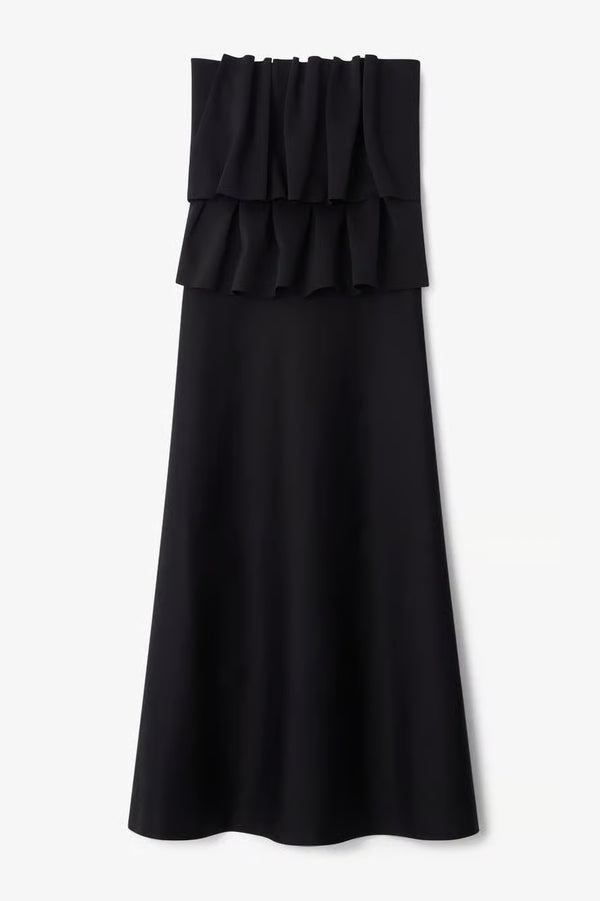 Sculpted tube dress: black
