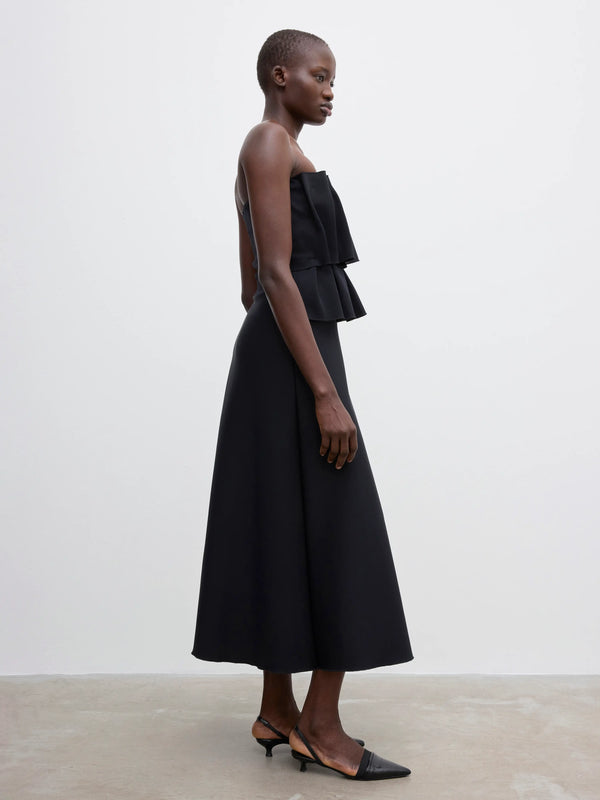 Sculpted tube dress: black