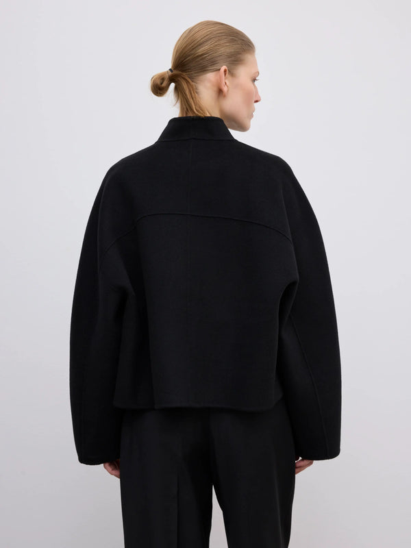 Short doublé jacket: black