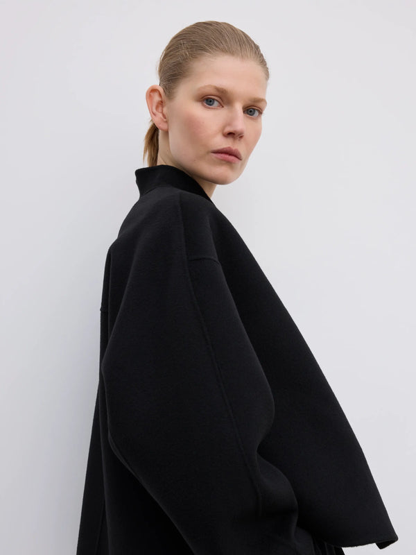 Short doublé jacket: black