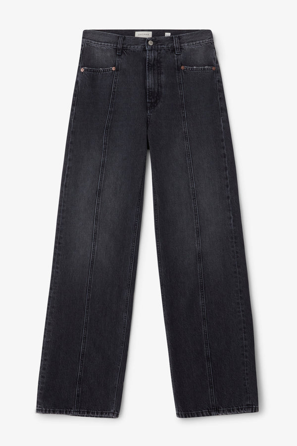 Loose Fit Denim: Dark Grey