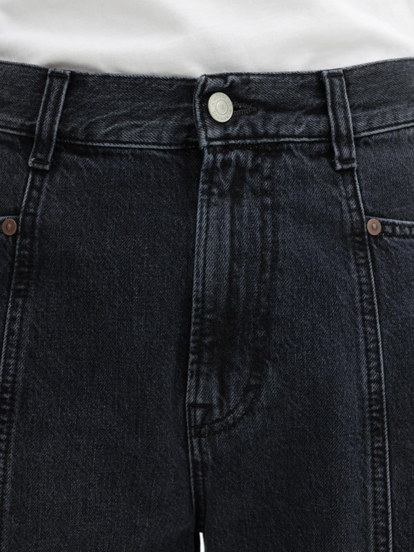 Loose Fit Denim: Dark Grey