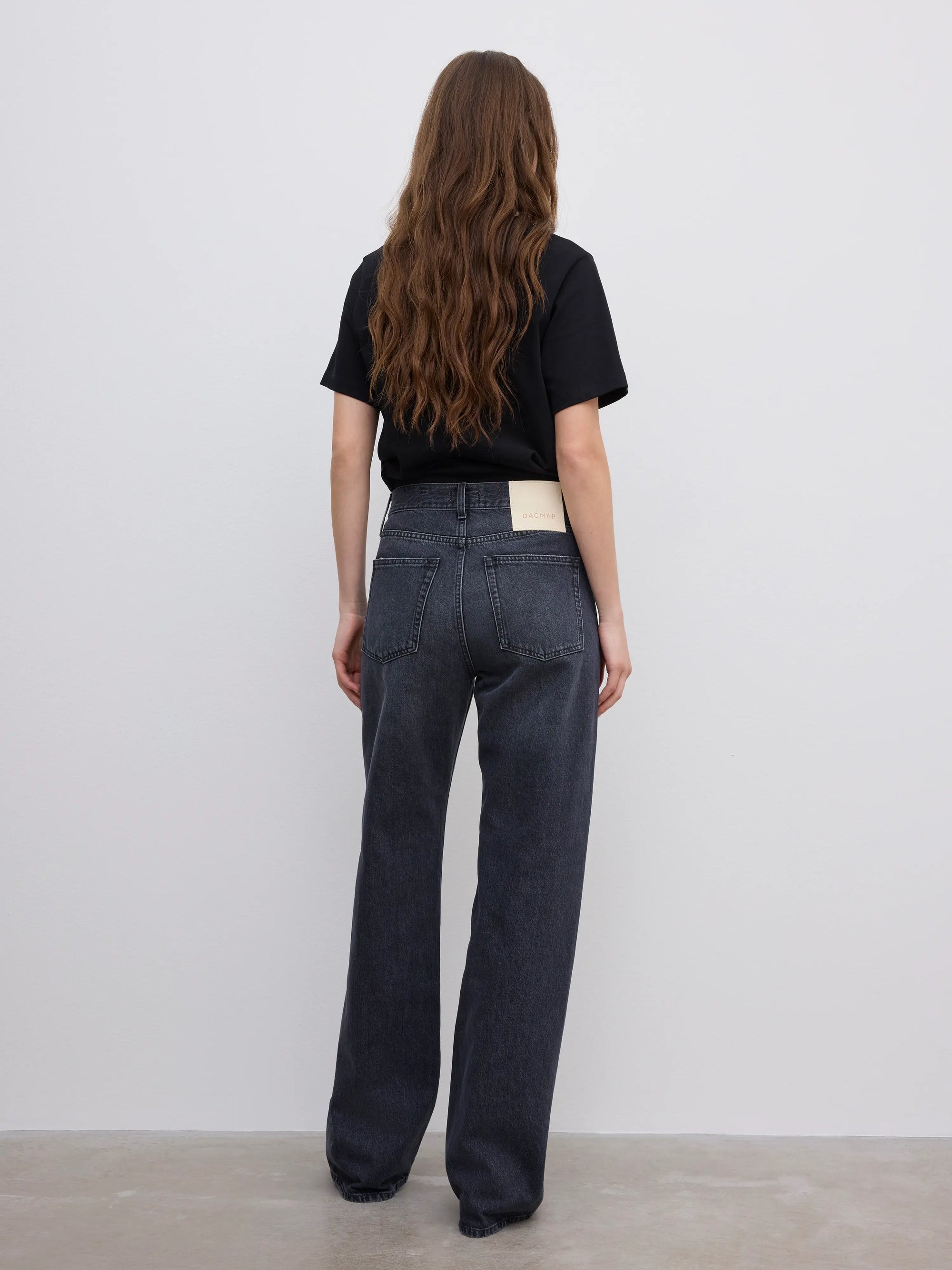 Loose Fit Denim: Dark Grey
