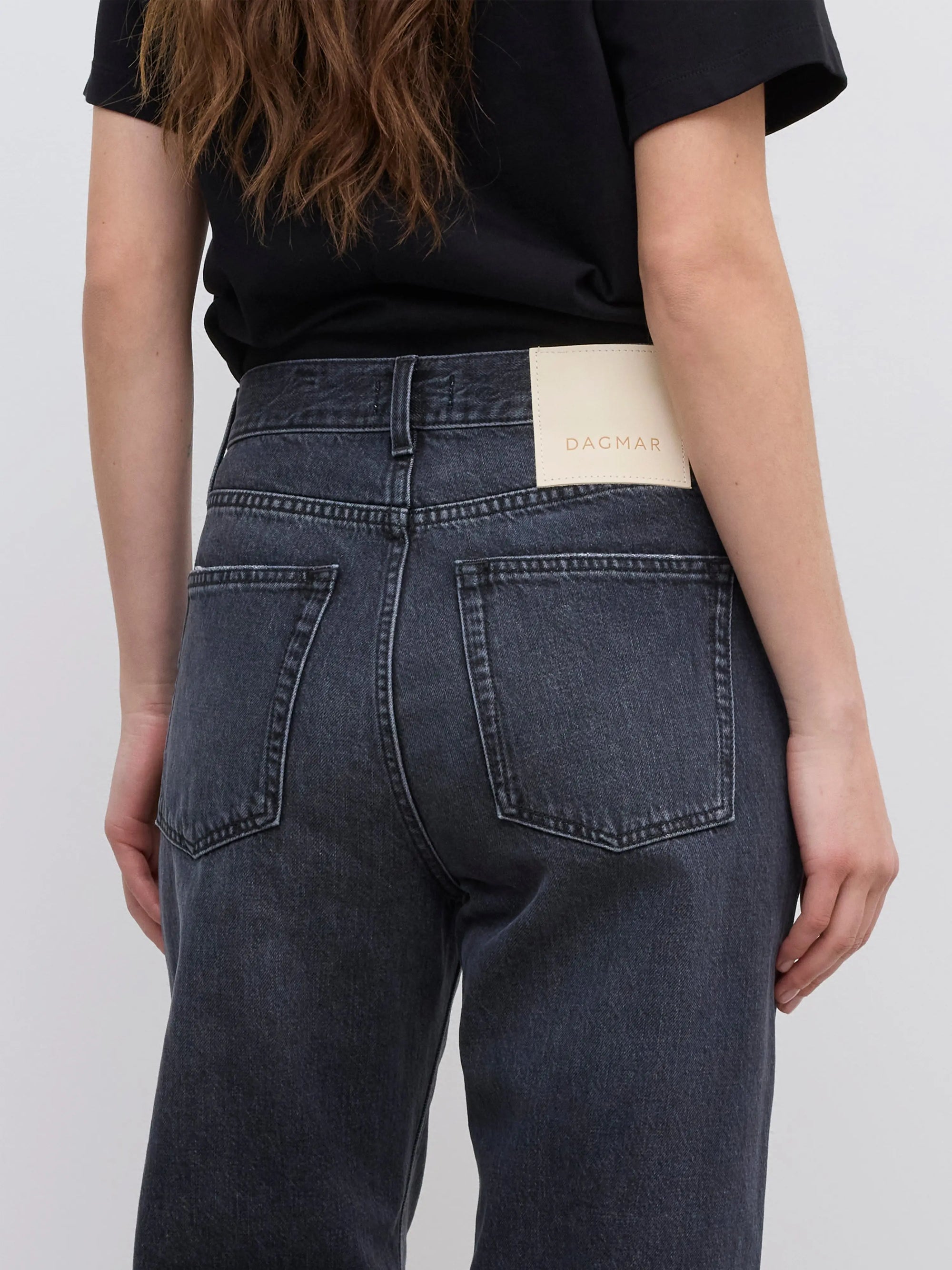 Loose Fit Denim: Dark Grey