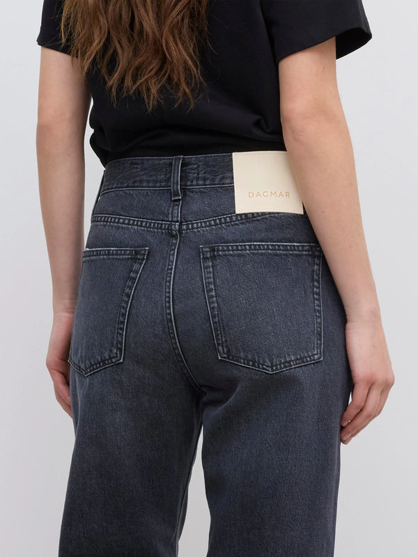 Loose Fit Denim: Dark Grey