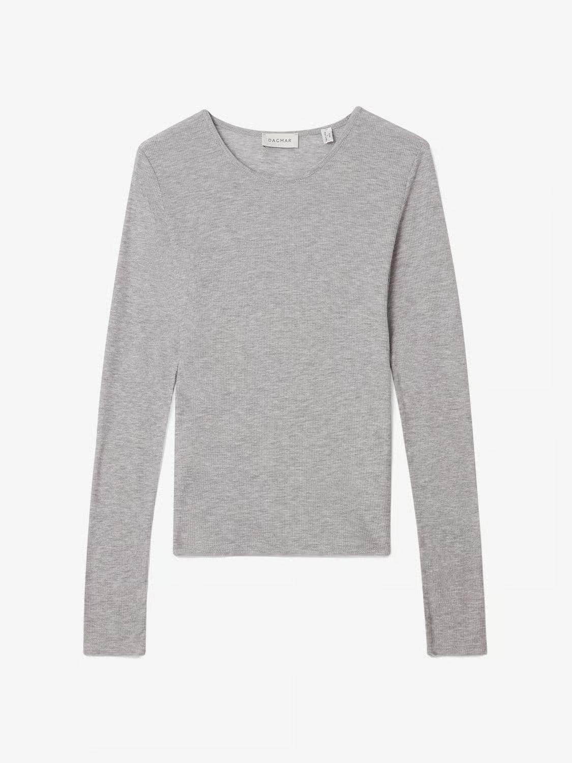 Lyocell long sleeve: grey melange