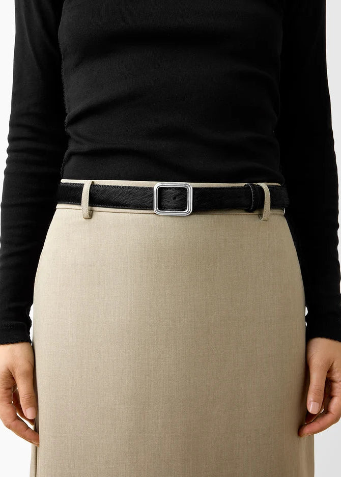 The Georgia Wide Belt: Black Calf