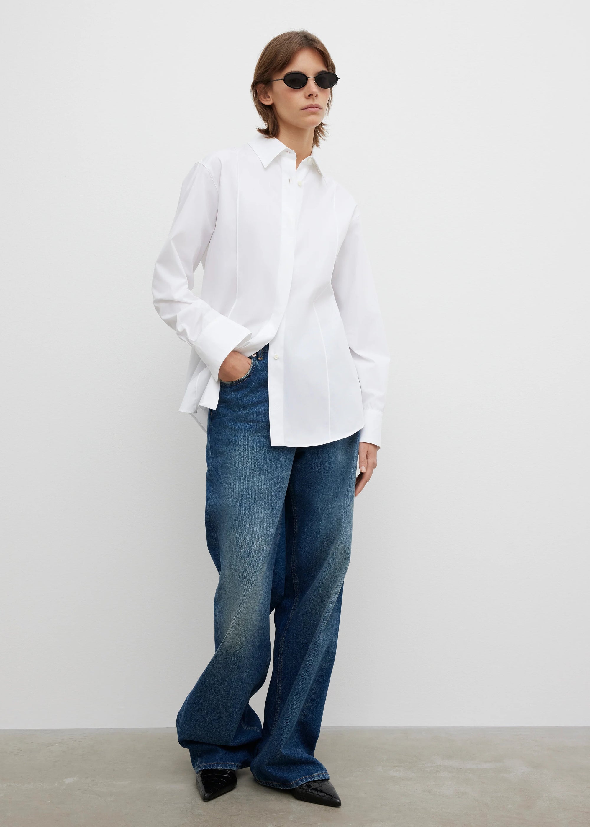 Poplin Shirt: White