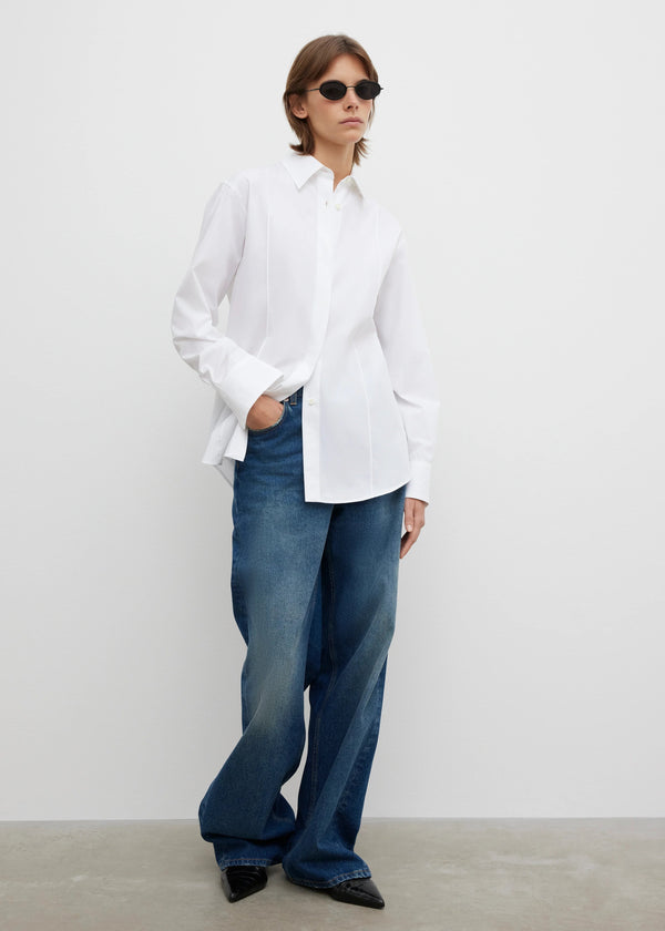 Poplin Shirt: White