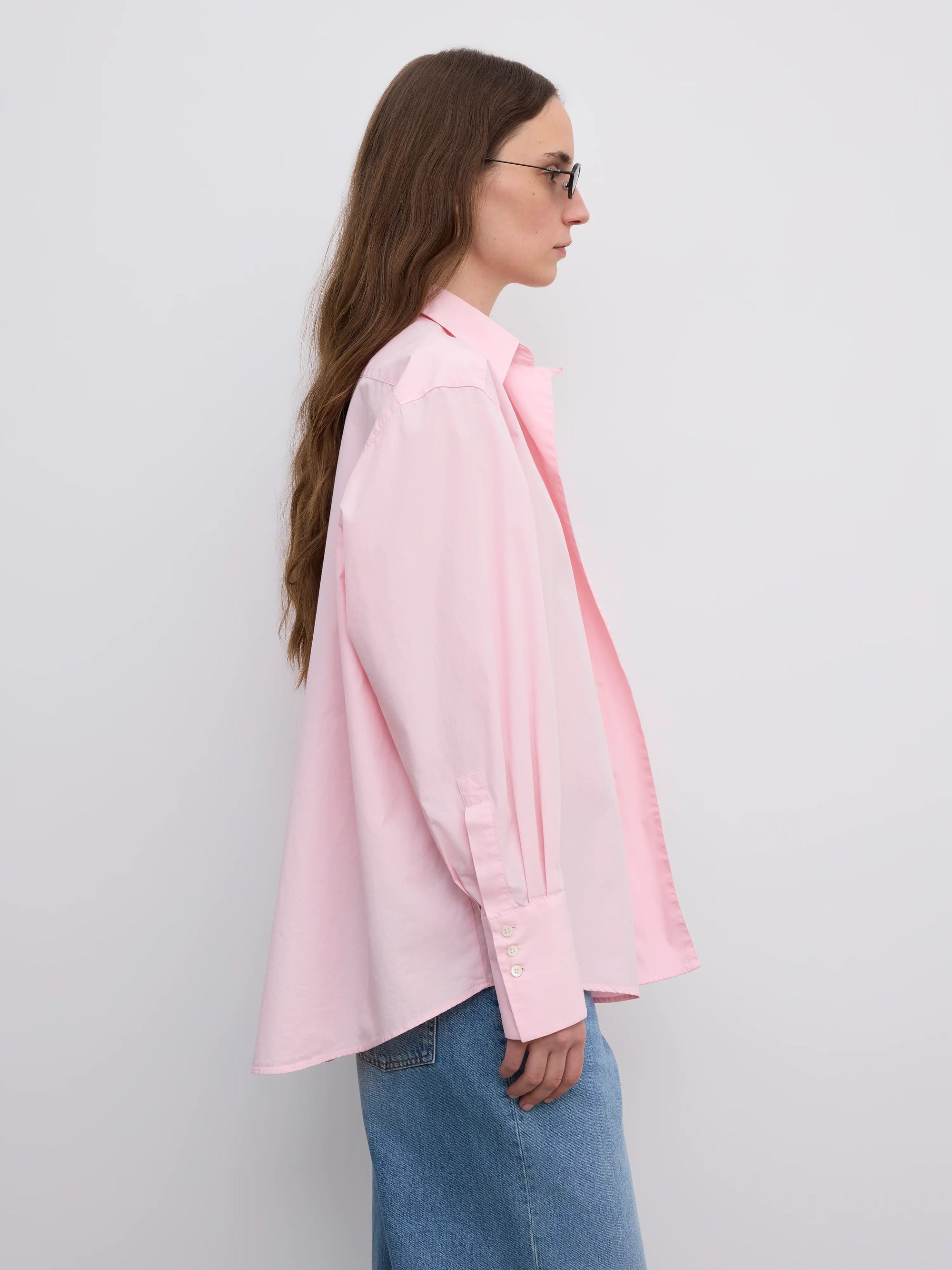 Asymmetric Shirt: Dusty Pink