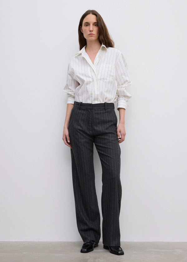 ASYMMETRIC SHIRT: BLACK AND WHITE
