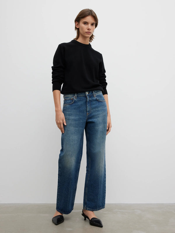 Cropped Denim: Vintage Blue