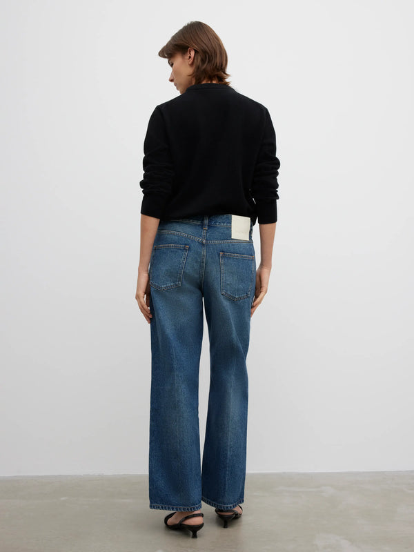 Cropped Denim: Vintage Blue
