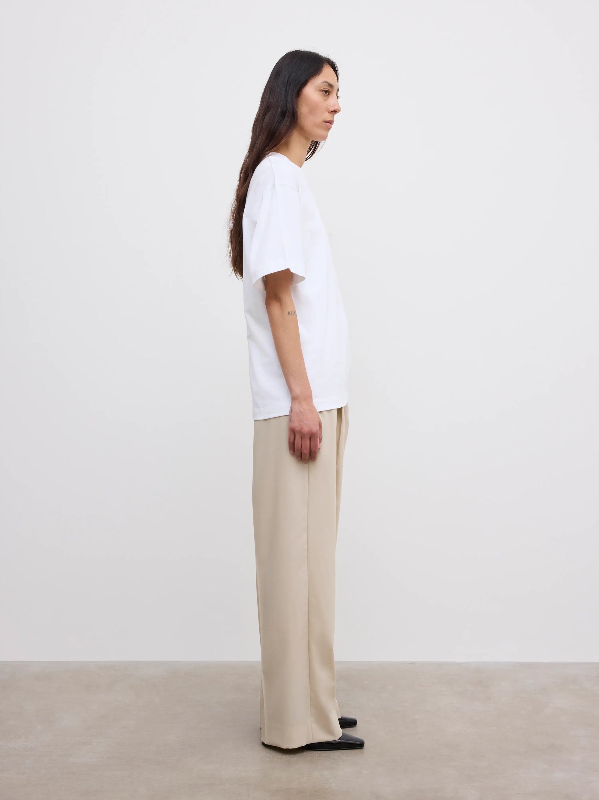 Cotton tee: white