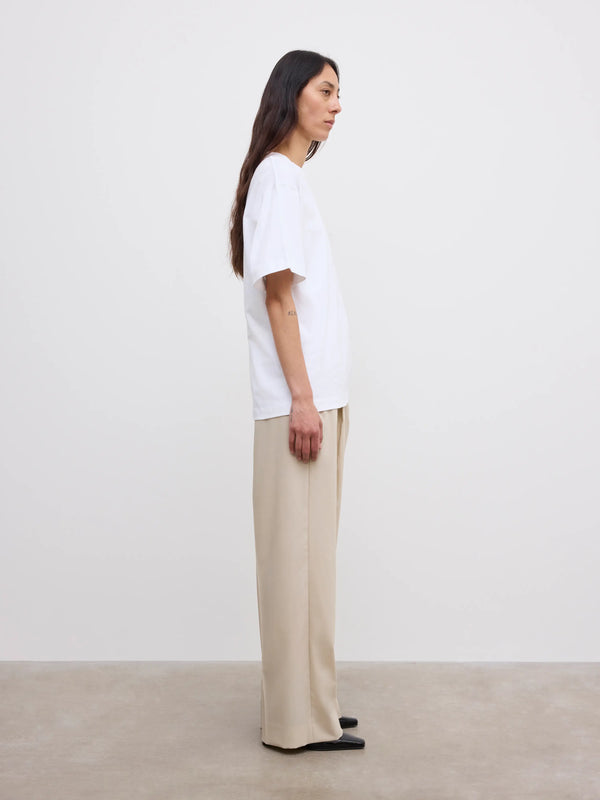 Cotton tee: white