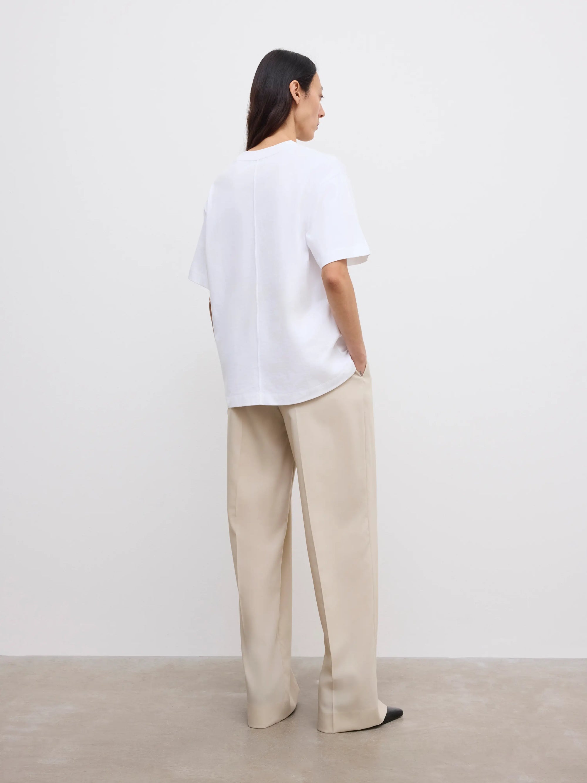 Cotton tee: white