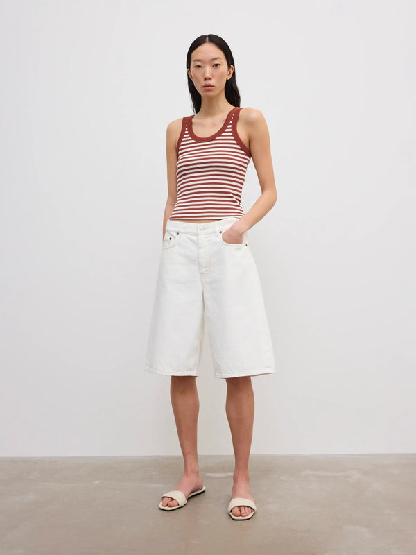 Baggy Fit Short: White