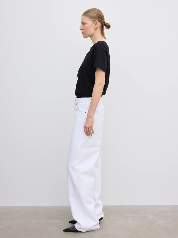 BAGGY FIT DENIM: WHITE